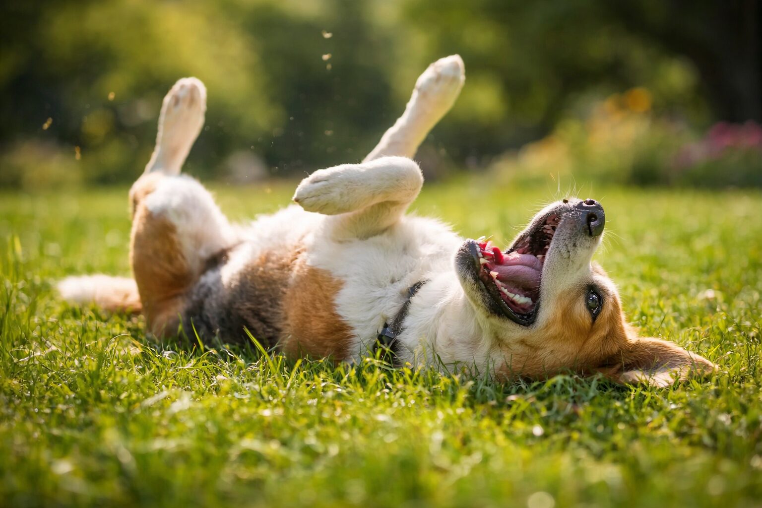 Boldog kutya a fuben