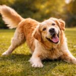 Jatekos Golden Retriever fenyben